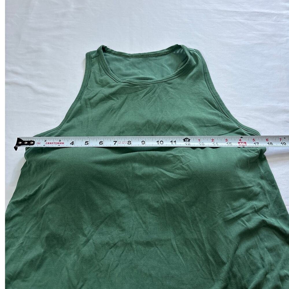 Shebird Womens 7 XL Green Freedom Racerback Tank Soft Comfy Bulit in Bra - Picture 5 of 8